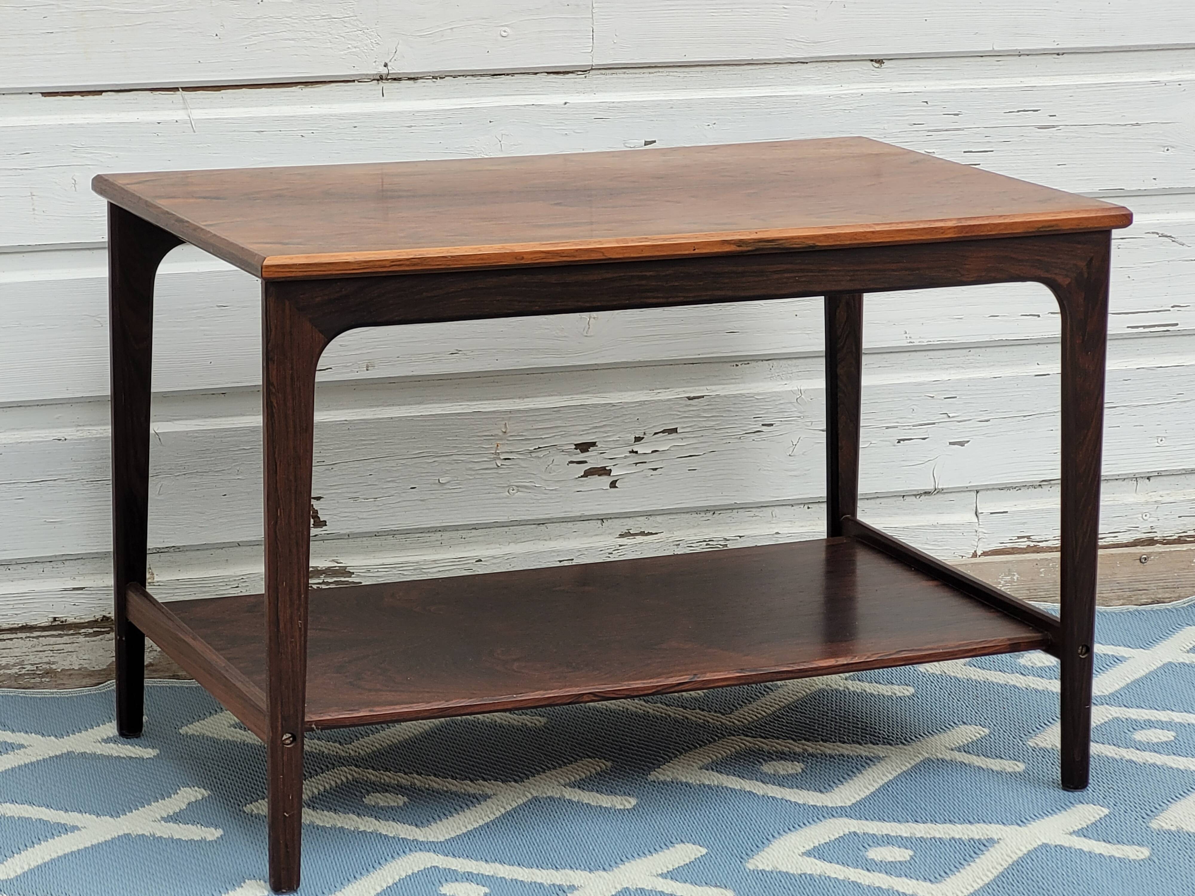 Table basse danoise en palissandre 1960 " danish furniture makers "