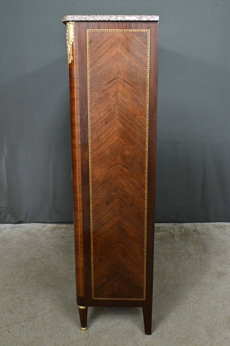Rosewood and Mahogany Bookcase, Louis XVI Style – Early 20th Century