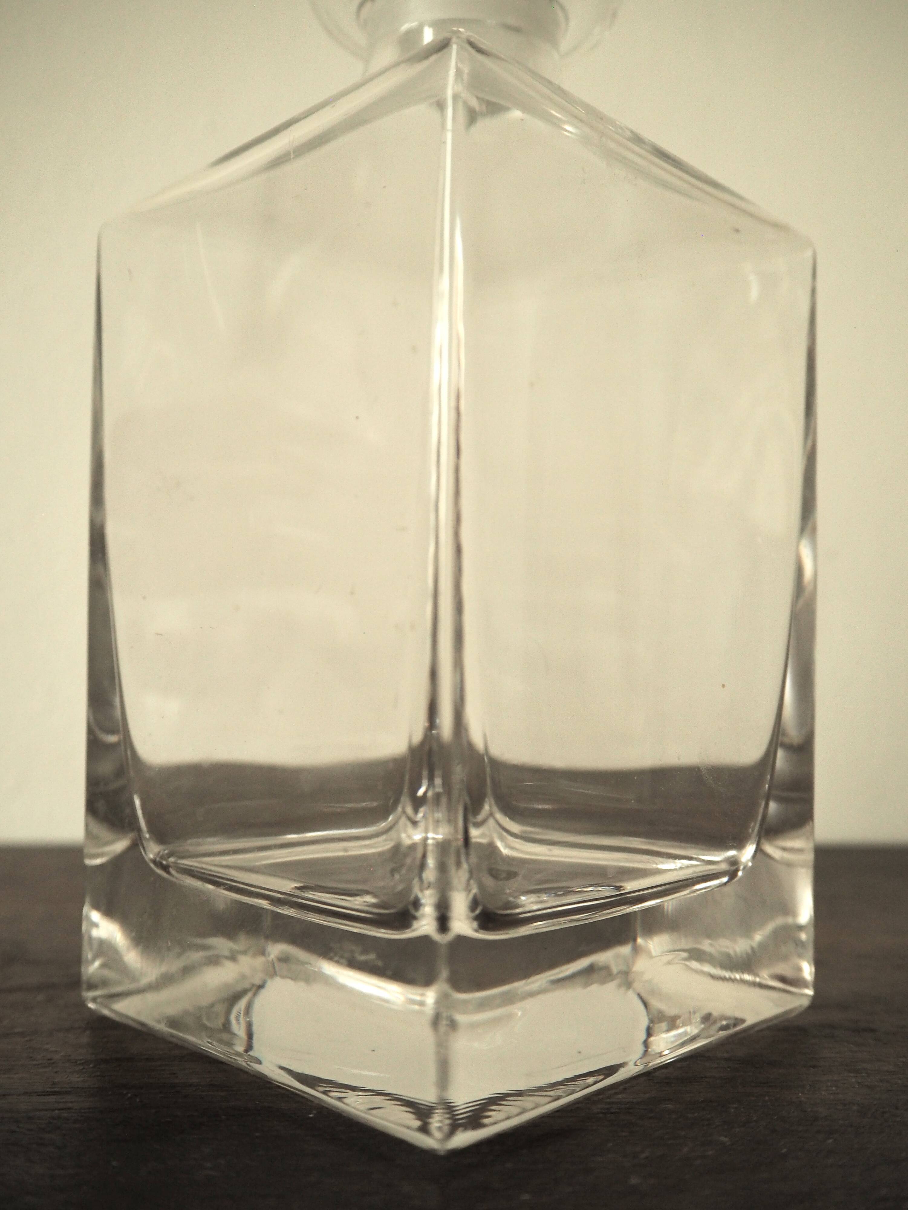 Carafe à whisky en verre lisse