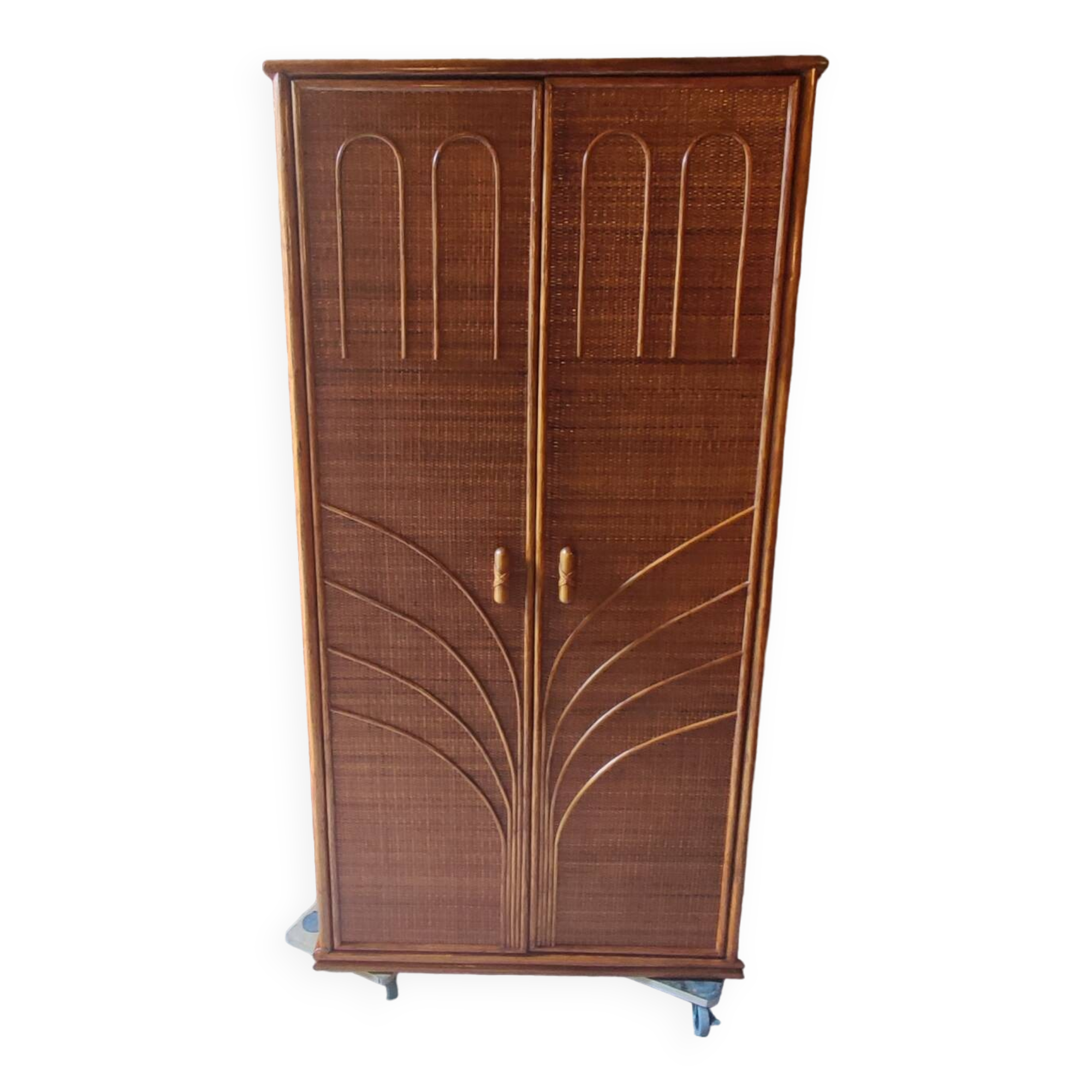Wicker wardrobe