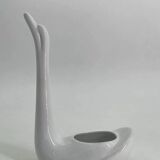 Swan-shaped ceramic flowerpot