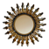 Sun mirror in wrought iron from the 1950s Italy.