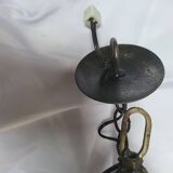 Art deco chandelier from the 1930s in metal