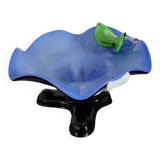 Handcrafted opal glass bowl