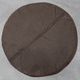 Pouf en cuir patchwork rond, Suisse, années 1970