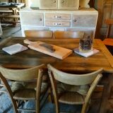 Bresse farmhouse table in walnut
