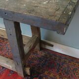Workbench in solid oak, mid-20th century
