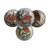 4 assiettes creuses Vallauris
