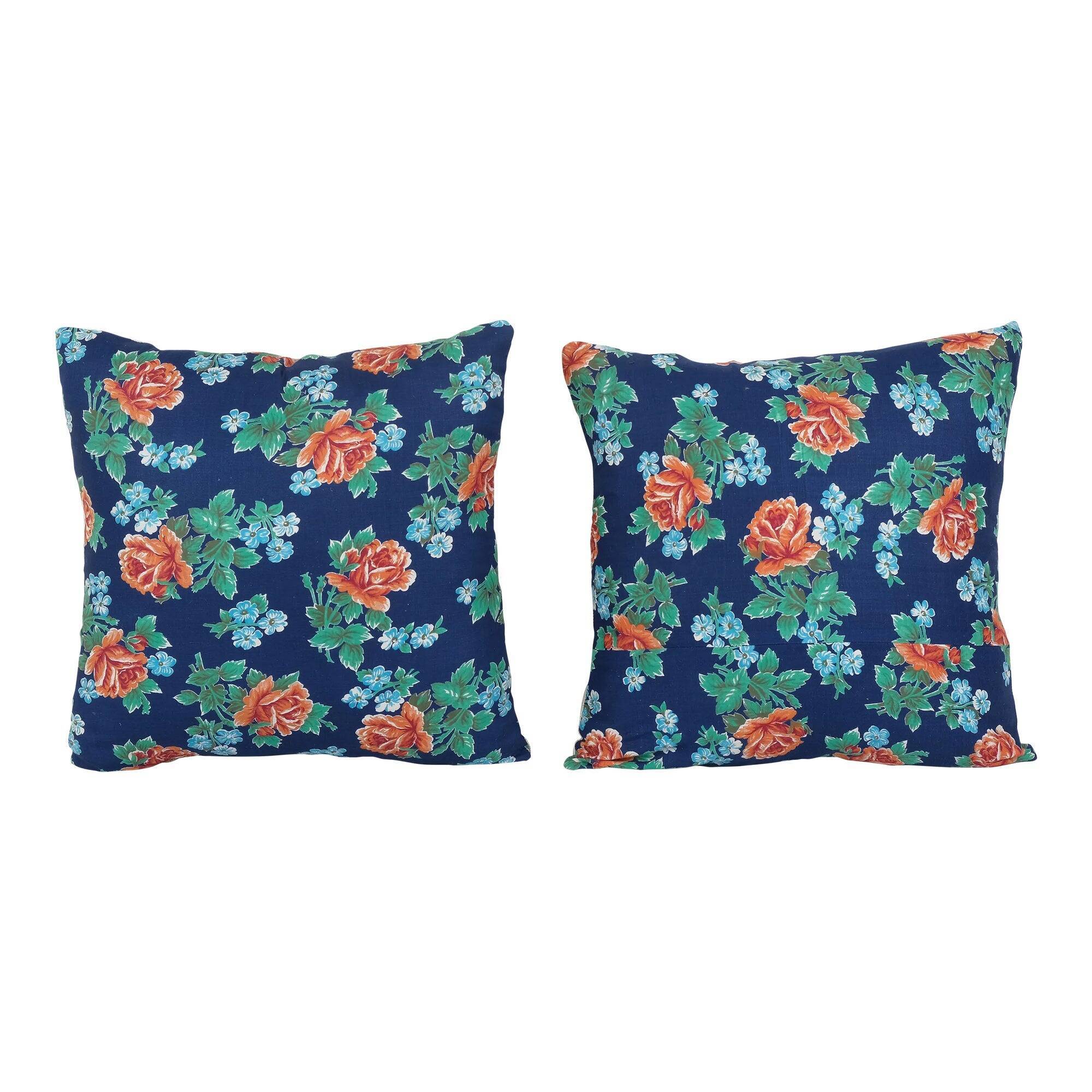 Set of 2 vintage Turkish cushion covers 51x51 cm