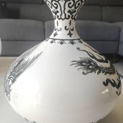 Vase Sia Home Fashion. Celestial Sphere design. Decor with birds/Chimeras.