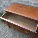 Curved Louis XV style chest of drawers known as a “tomb”