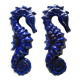 Pair of ceramic seahorses