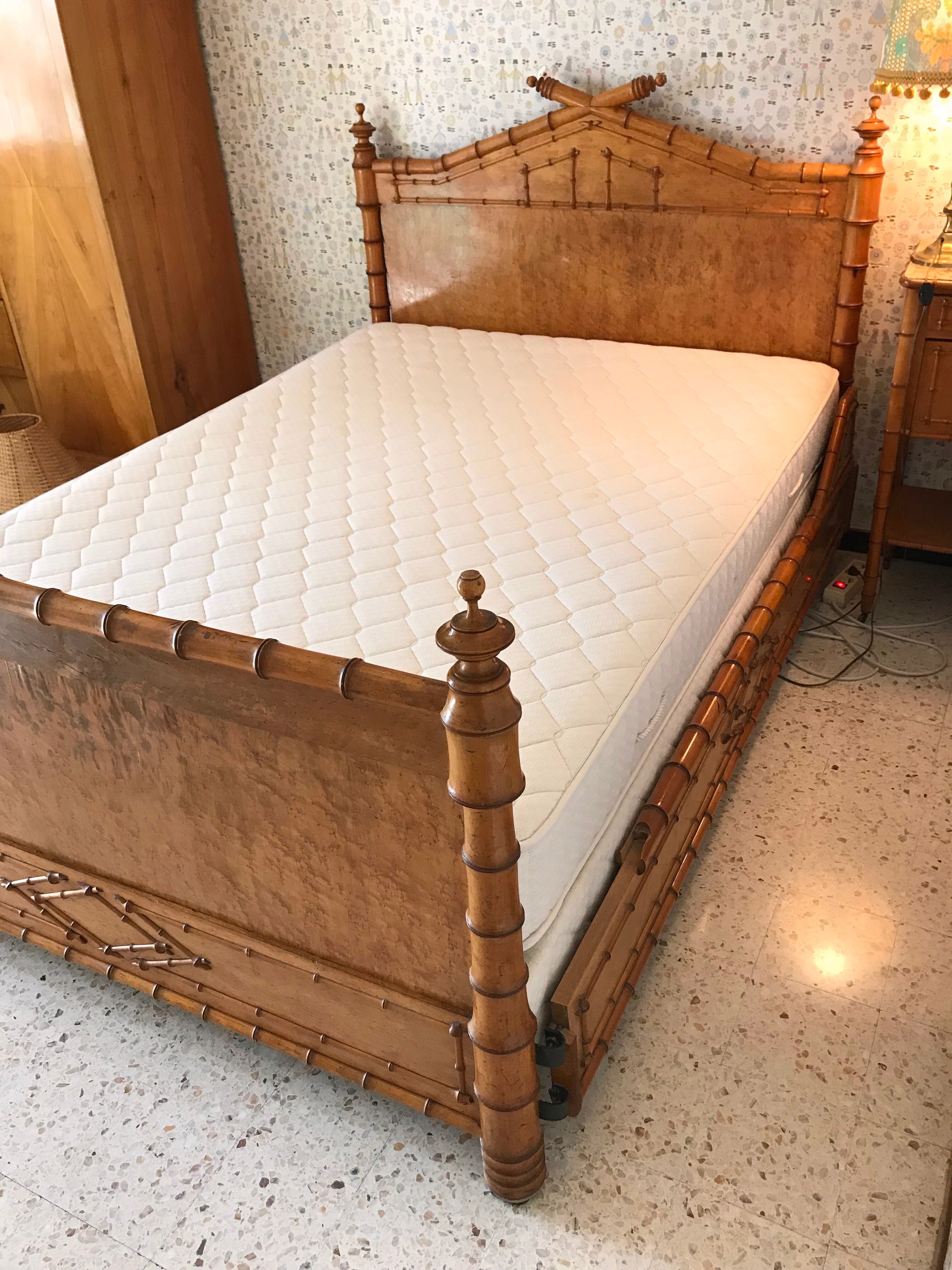 Bed bamboo collection circa 1870 Napoleon III