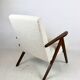 Fauteuil vintage B-310 VAR blanc crème bouclé années 1970 - 2 pièces disponibles