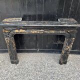 Louis XIV fireplace in Portor marble, circa 1880