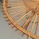 Rattan table with metal leg