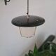 Vintage suspension sheet brass opaline glass