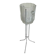 Large Champagne bucket in pressed molded glass and its support.