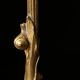 Pair of tripod candlesticks by Paul-Auguste Gagné (19th century)