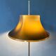 Space Age floor lamp by Willem Hagoort with a beige witch hat-shaped shade.