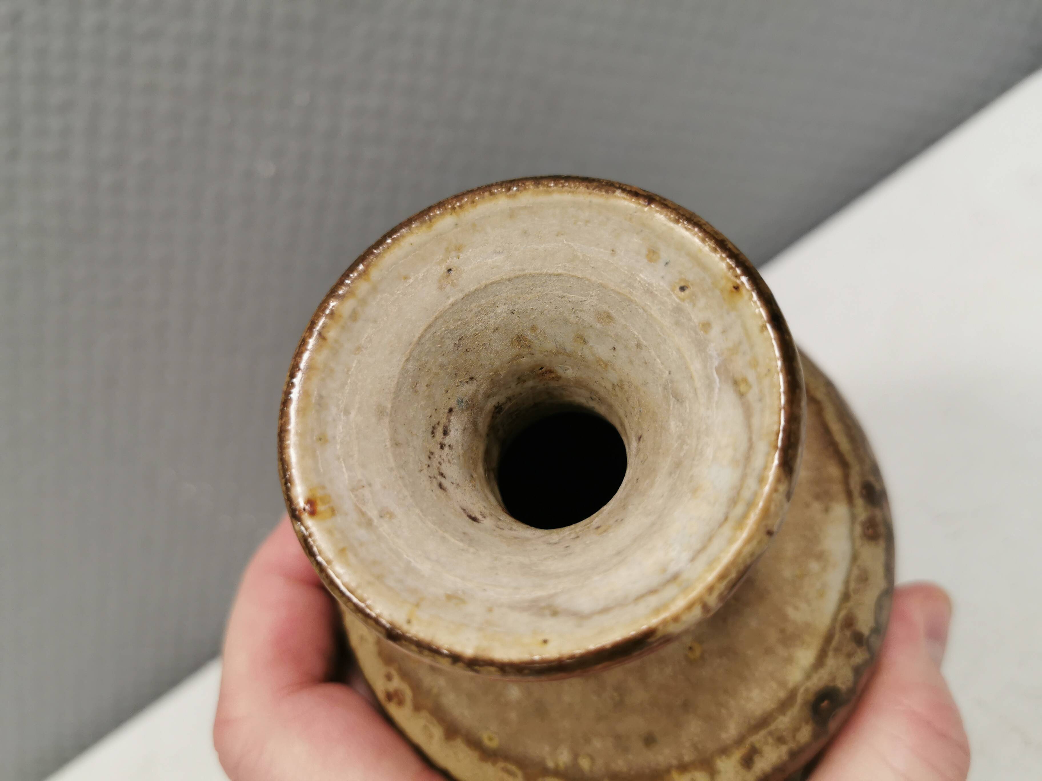 Beautiful vase by HNB in ​​his own workshop 1980s Denmark.