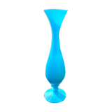 Blue opaline vase