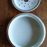 Dish for draining period strawberries Empire model Josephine manufacture Lunéville