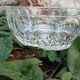 Saladier vintage en verre taillé 