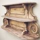 Saint-Hubert wall shelf in solid wood – 19th century – Patina