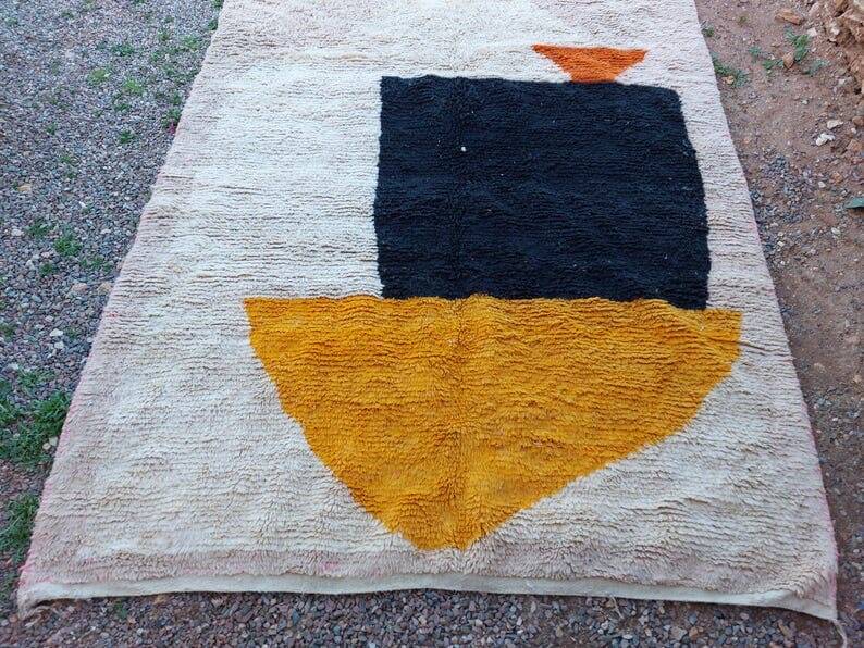 Handmade pure wool rug colorful size 200 x 300 cm