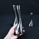 Scandinavian steel candle holders by Design by Mencke & Vagnby Nuance Vintage