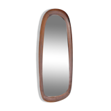 1960s Danish teak mirror H:73cm