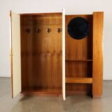 Vintage 1960s mahogany-veneered polyester entryway furniture
