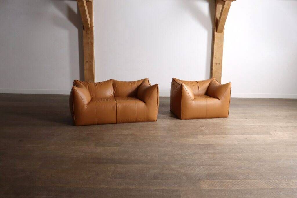 Le Bambole sofa and lounge chair by Mario Bellini for B&B Italia, 1970s