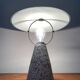 Vintage Postmodern Eno table lamp in glass and terrazzo from Ikea, 1990s.