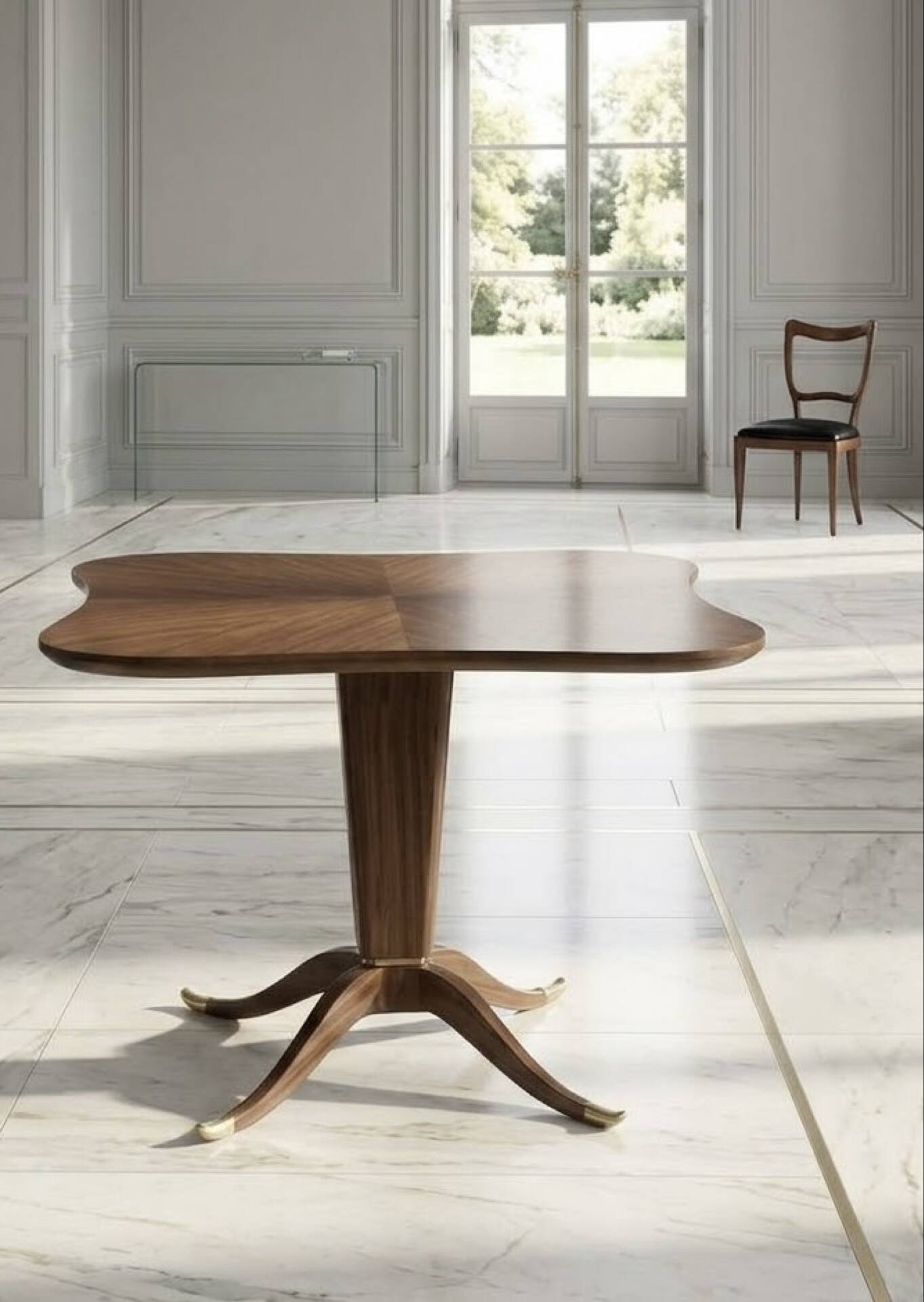 Table en acajou paolo buffa
