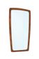 Miroir en teck du milieu du siècle / design danois moderne / années 1960