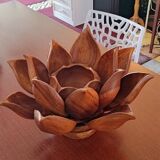 Wooden lotus servant