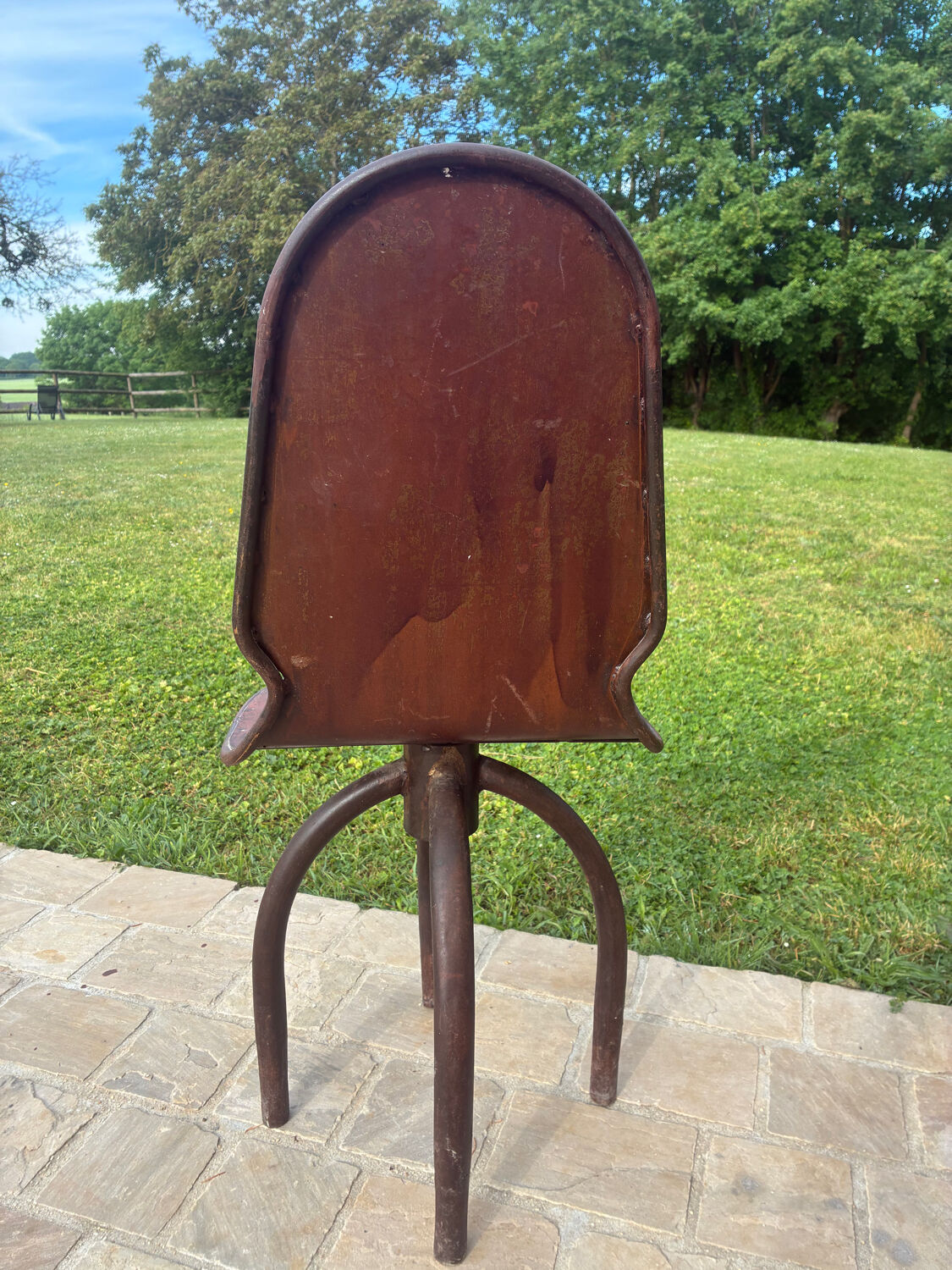 4 chaises industrielles vintage
