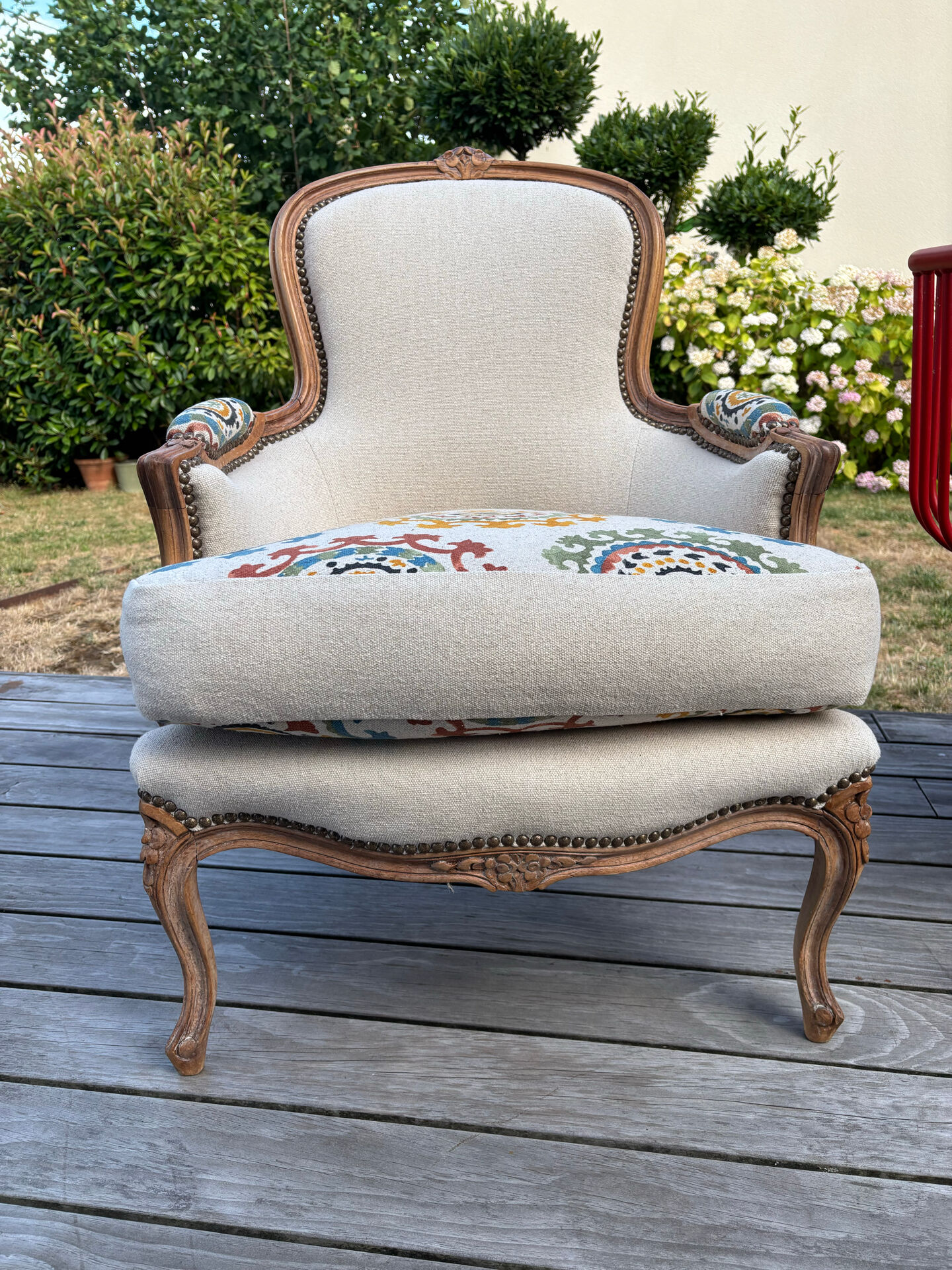 Bergère armchair in Louis XV style