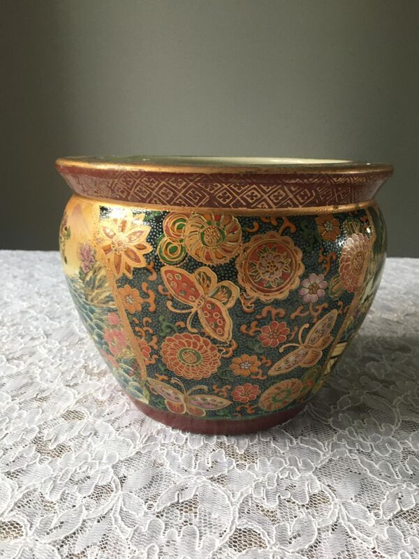 Vase Satsuma ancien en porcelaine, Japon fin 19e début 20e