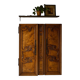 Pair of 19th-century walnut doors with walnut burl