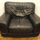 Fauteuil noir Natuzzi