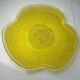 Grand plat jaune transparent Vintage
