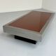 Ancienne table basse verre et chrome design italien des années 70 vintage