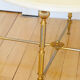 Round coffee table in 1960s neoclassical marble style