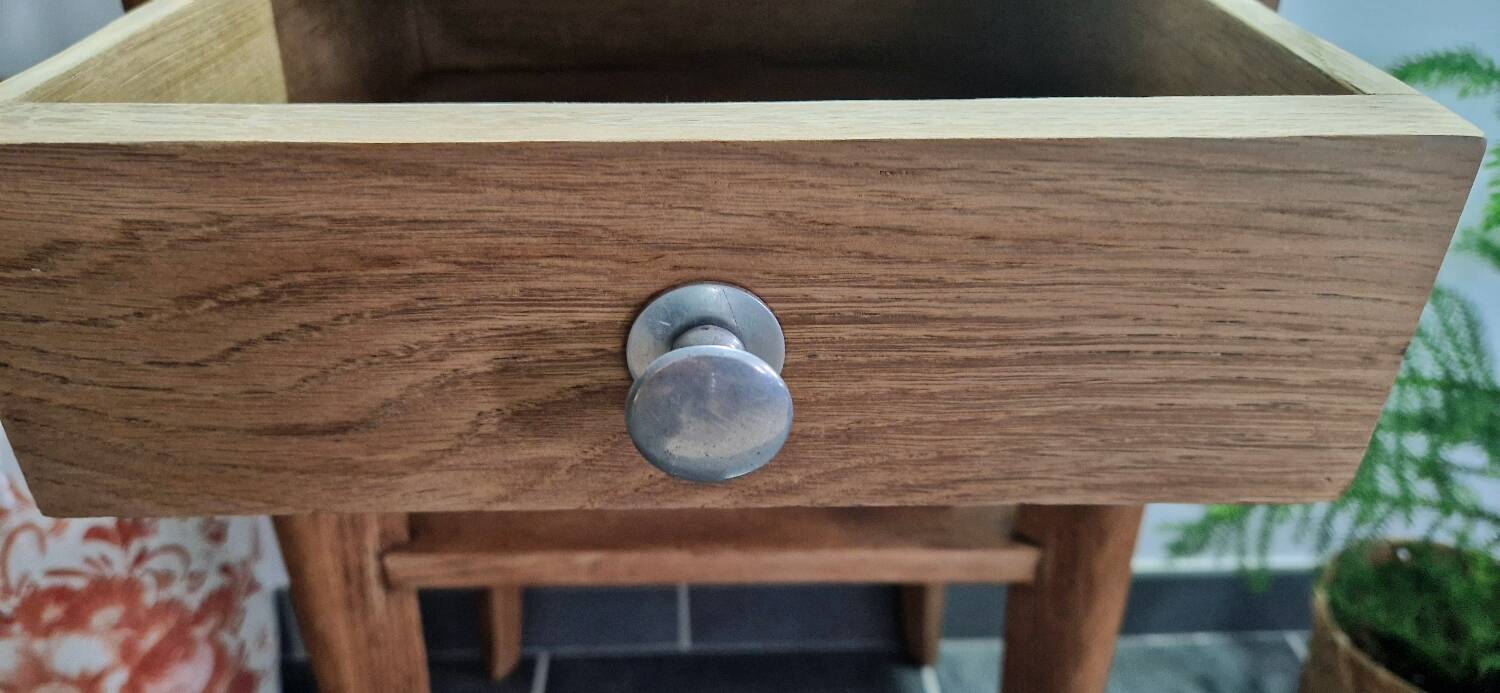 1940s oak side table