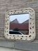 Mirror in travertine from italy