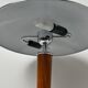 Chrome mushroom lamp in art deco style called liner
