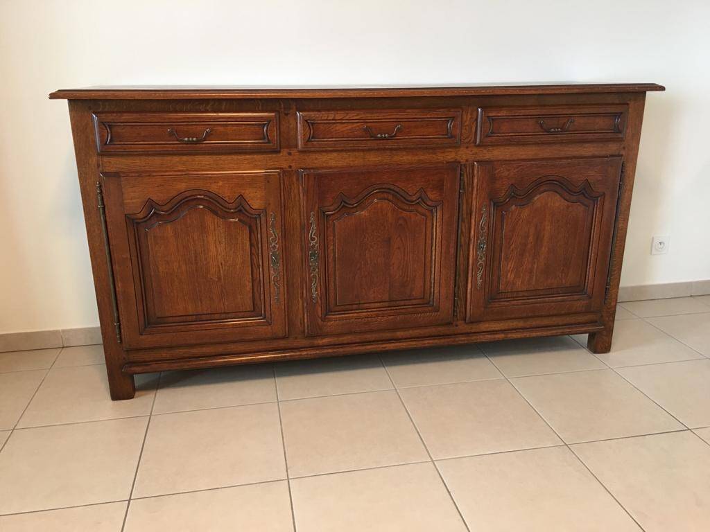 3-door solid oak sideboard